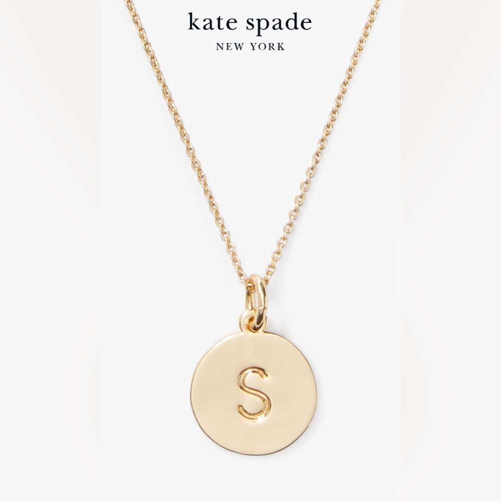 Kate Spade Gold Initial Pendant Necklace